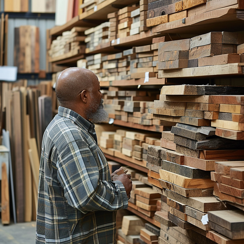 Material Selection in a Lumber Yard
