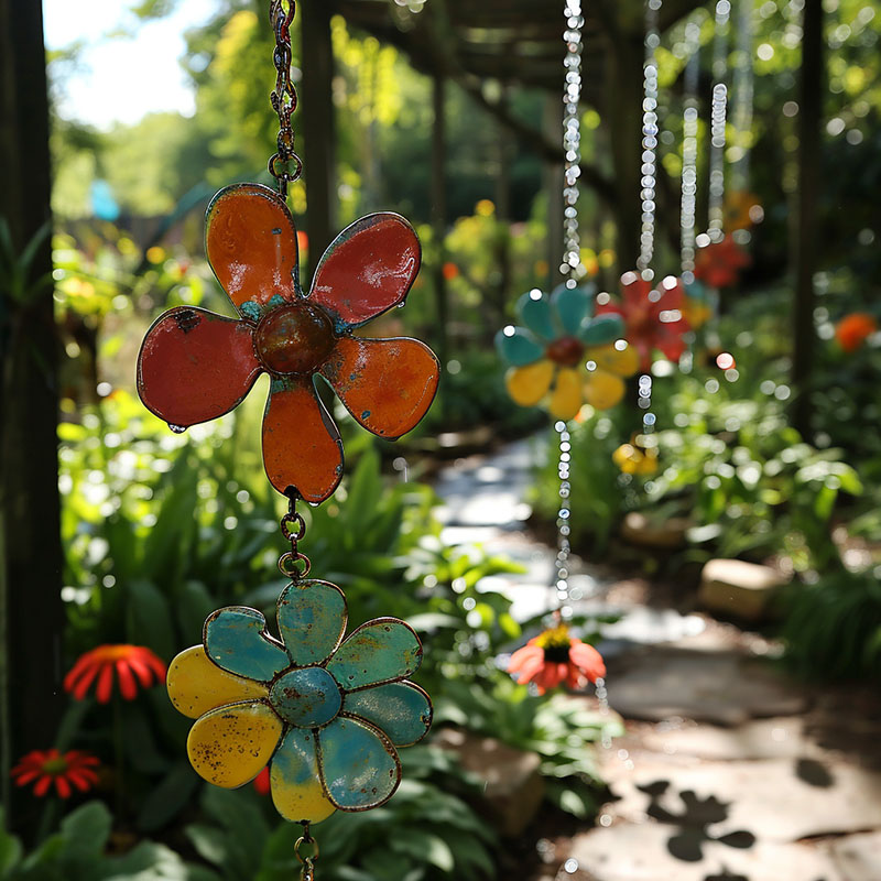 Rain Chain as Part of a Children's Garden