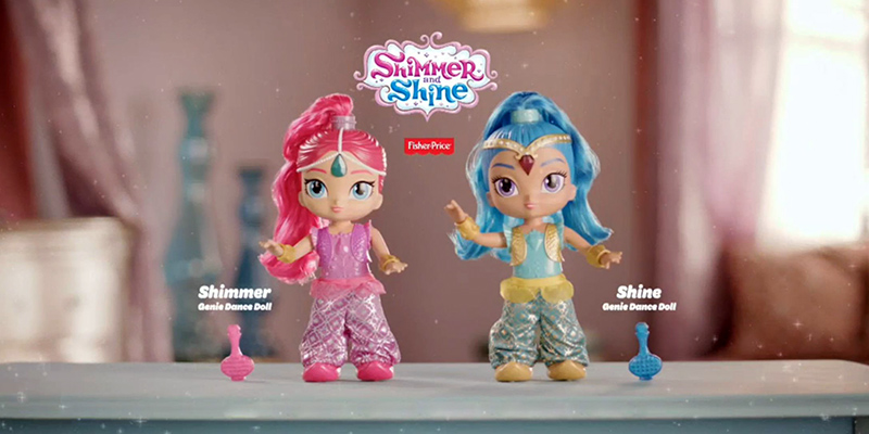 Shimmer Shine Genie Dance Dolls