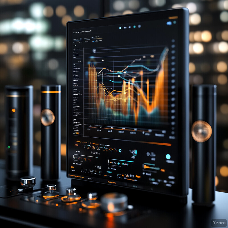 Automated Sound Quality Assessment setup with a central monitor and four cylindrical devices around it.