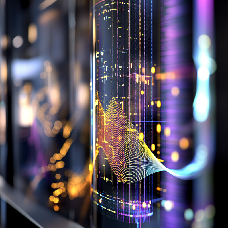 The image shows a complex visual representation of real-time wind tunnel data interpretation.