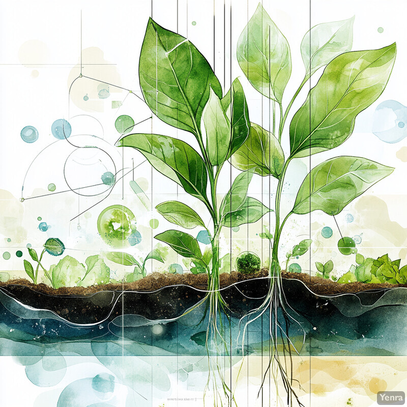 A vibrant illustration of plants growing in soil, conveying a sense of renewal and rejuvenation.