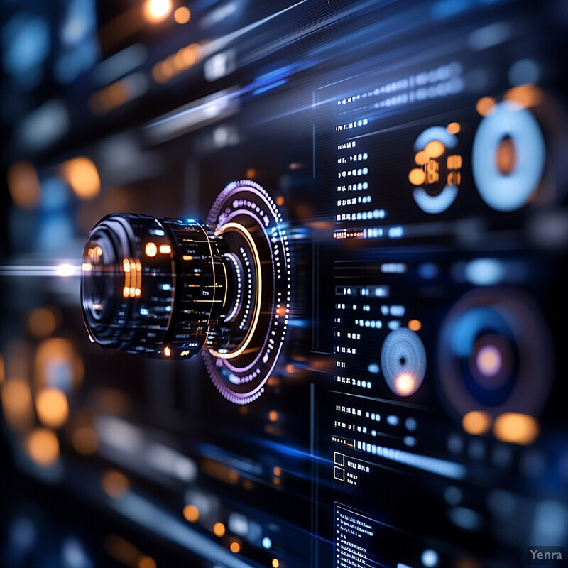 A futuristic representation of automation in routine tasks, featuring metallic cylinders and a control panel.