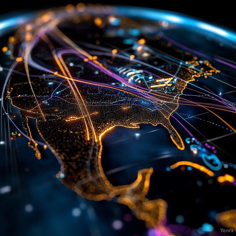 A Trajectory-Based Operations (TBO) Support system is depicted in this image, showcasing its potential to optimize logistics and supply chain management.