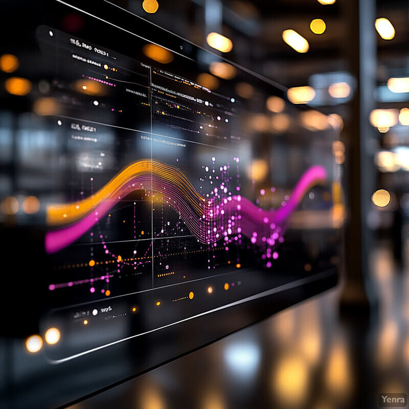 Intelligent Trend Analysis and Benchmarking display with a dynamic graph showing trends and correlations.