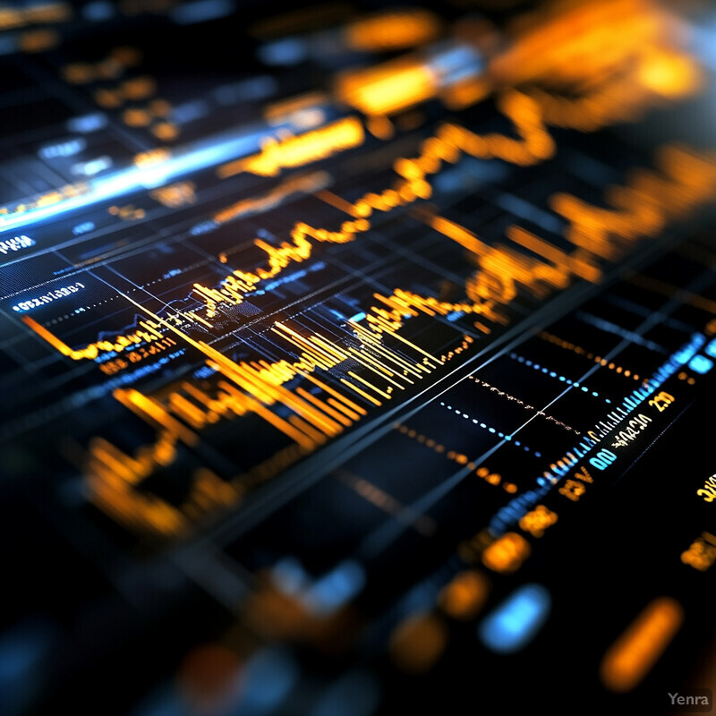 A computer screen displaying various graphs and charts showing multiple lines of data.