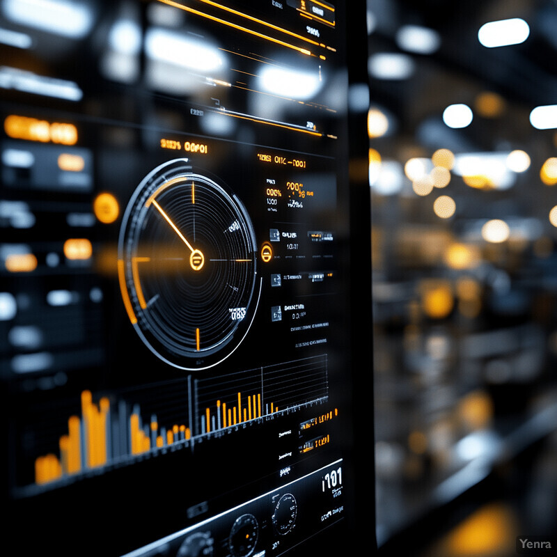 A detailed dashboard featuring various charts and graphs, likely used for data analysis or visualization purposes.