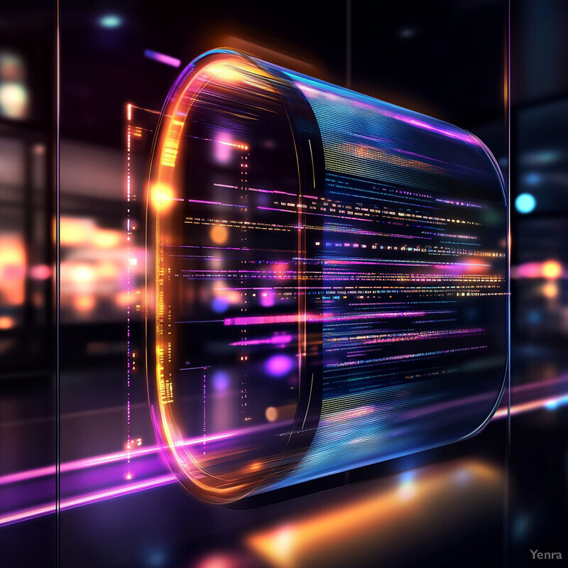 An abstract representation of Enhanced Fraud Detection and Security features a stylized oval shape with radiating lines.