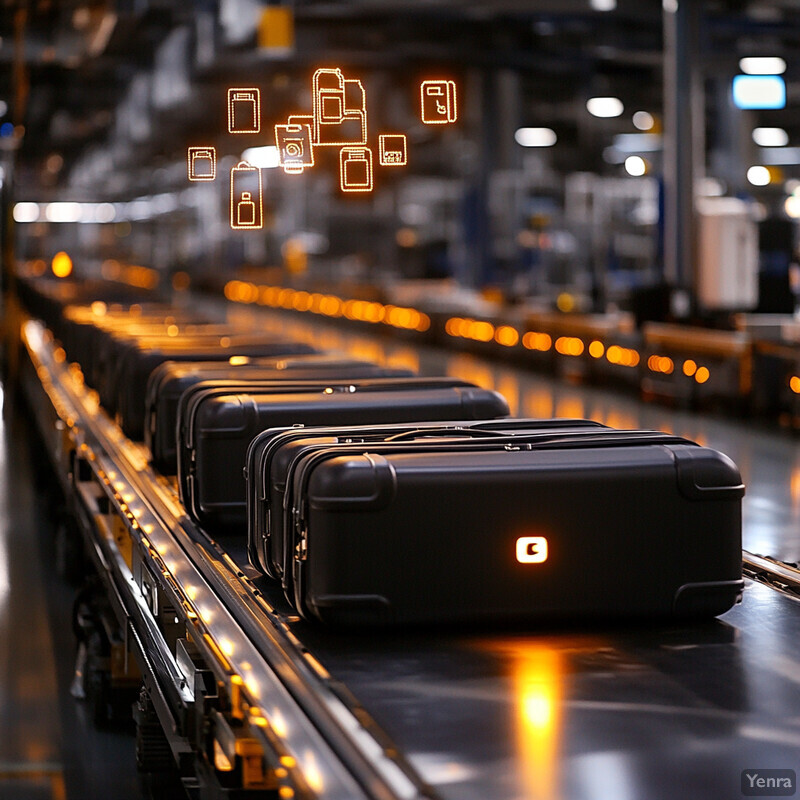 Automated sorting and classification system for luggage in an airport or warehouse setting.