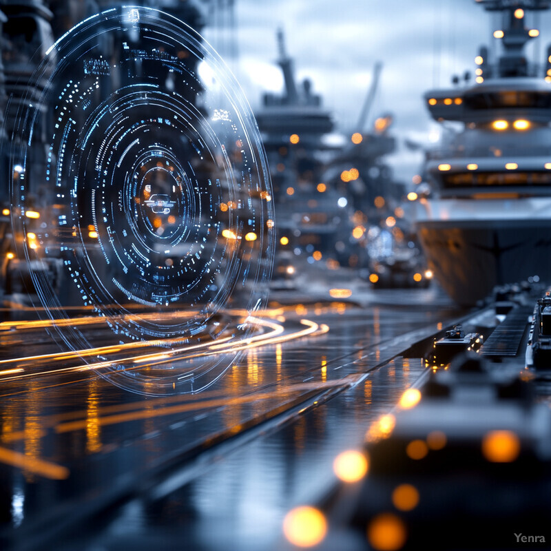 A futuristic cityscape with a focus on traffic pattern recognition.