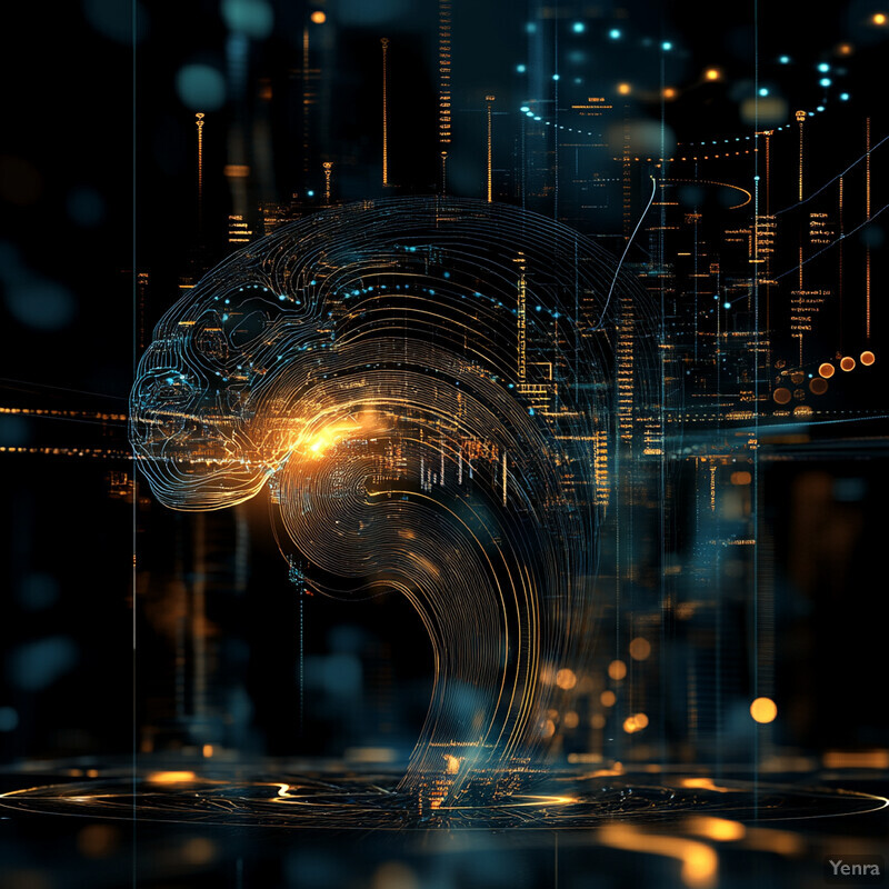 A brain illustration illuminated by a gold light, suggesting the incorporation of neuroeconomic data.