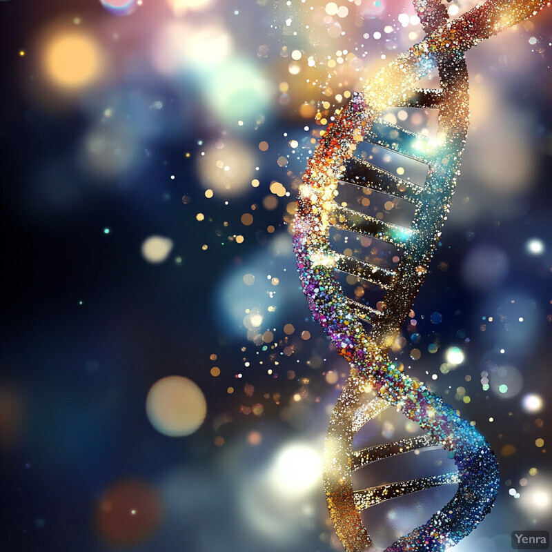 A visually striking representation of the DNA double helix structure.