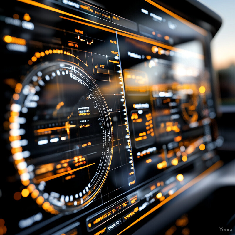 Advanced digital dashboard for monitoring and controlling complex systems.