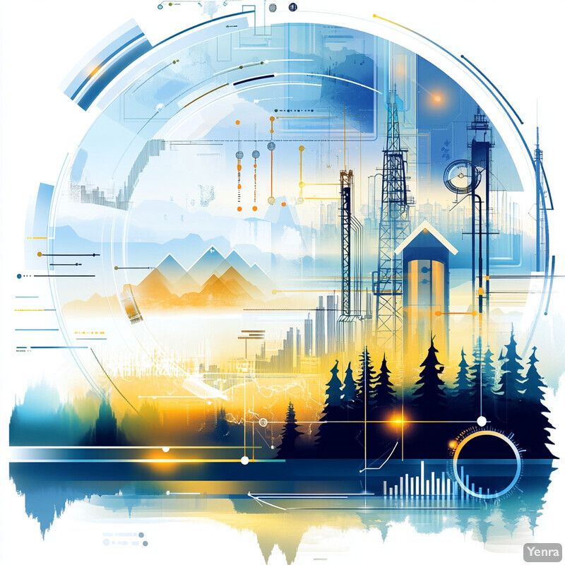 Infographic illustrating the life cycle analysis of chemicals and fluids, highlighting their global impact.