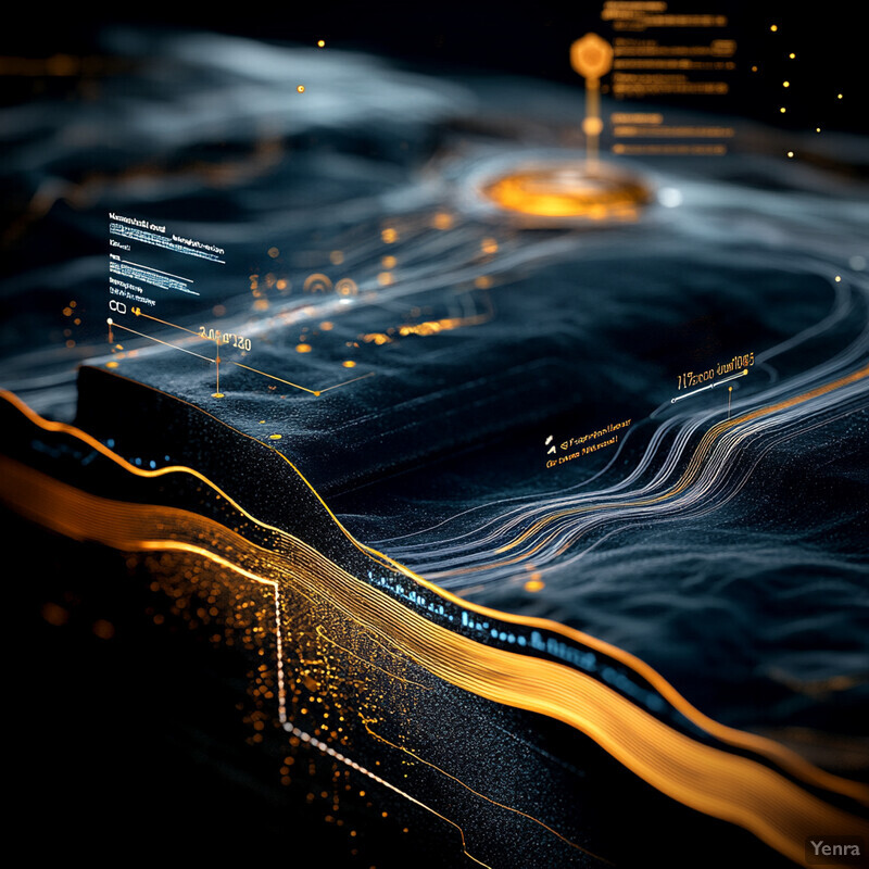 A complex visual representation of data related to reservoir fluid analysis.