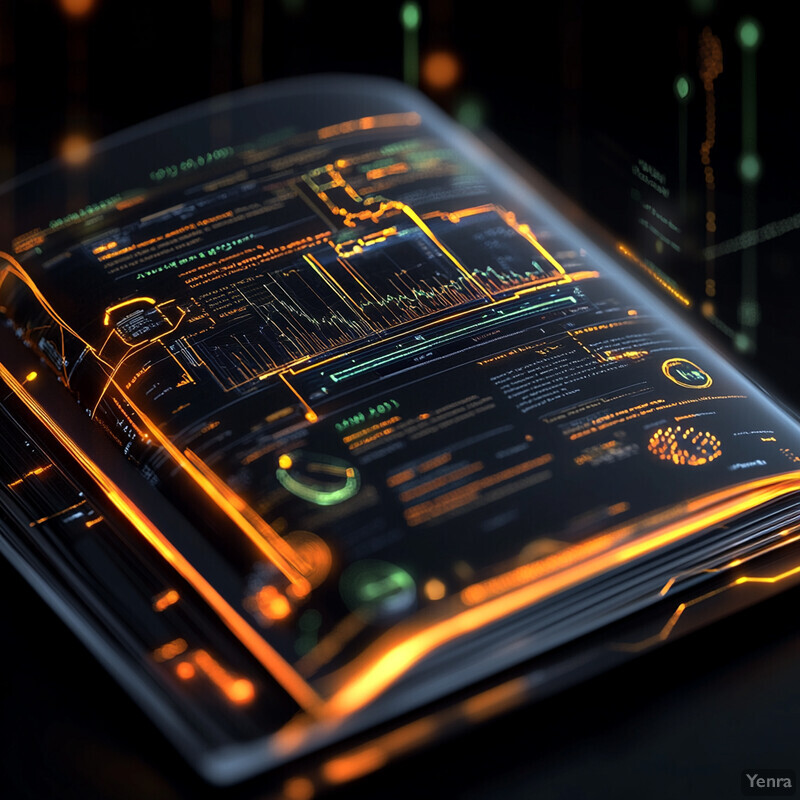 An open book with pages filled with text and diagrams.