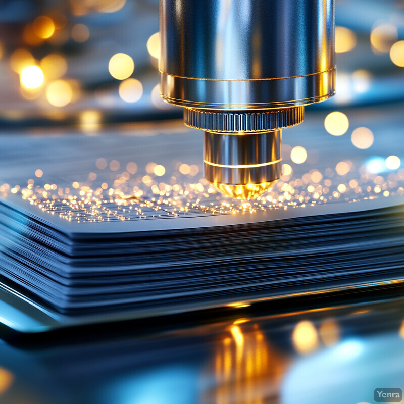 A close-up view of an Automated Data Cleaning and Quality Assurance process, featuring a silver cylindrical object emitting bright light or sparks.