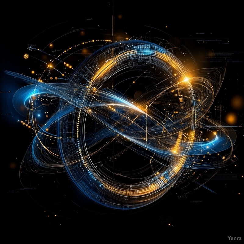 A dynamic composition of interconnected loops that convey the concept of Continuous Improvement Loops.