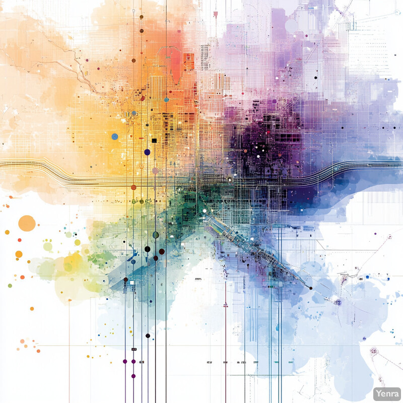 An abstract representation of spatial clustering for community identification.