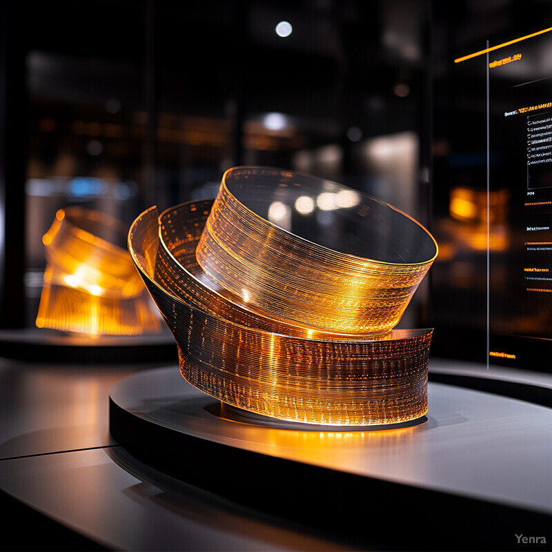 A display of gold bowls with intricate designs and craftsmanship, likely created using generative design for manufacturing techniques.