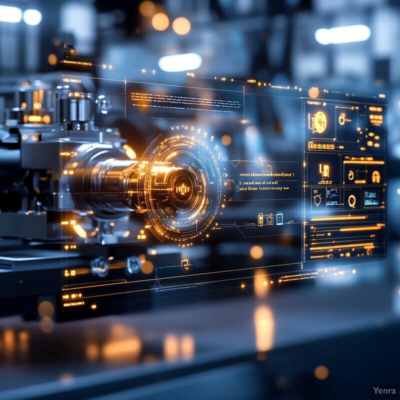 An image of a computer screen displaying an analysis with metal parts in the foreground.