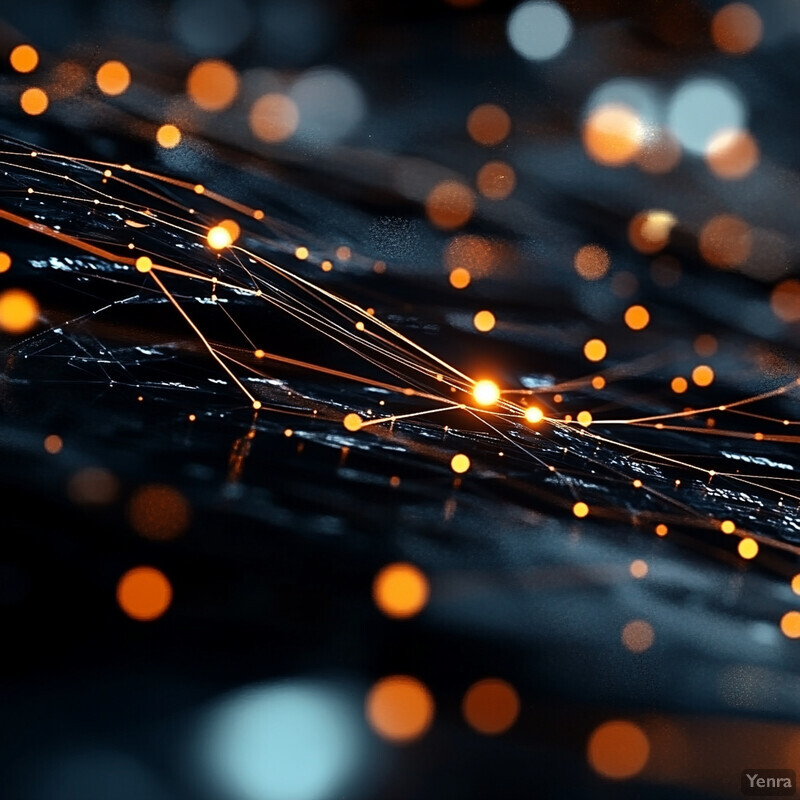 An abstract representation of network graph analysis for narrative mapping.