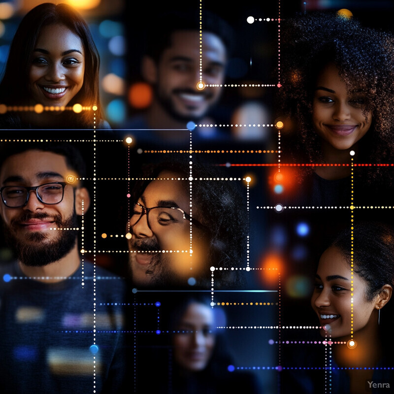 A collage of six photographs featuring diverse individuals in profile view.