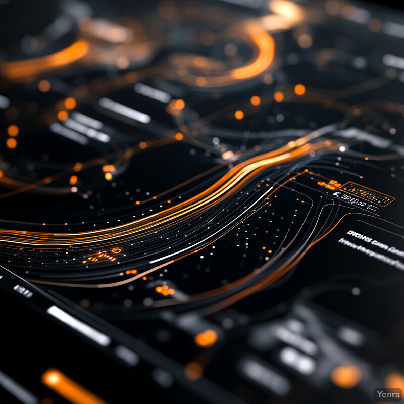 Predictive analytics for drone flight paths in an urban setting.