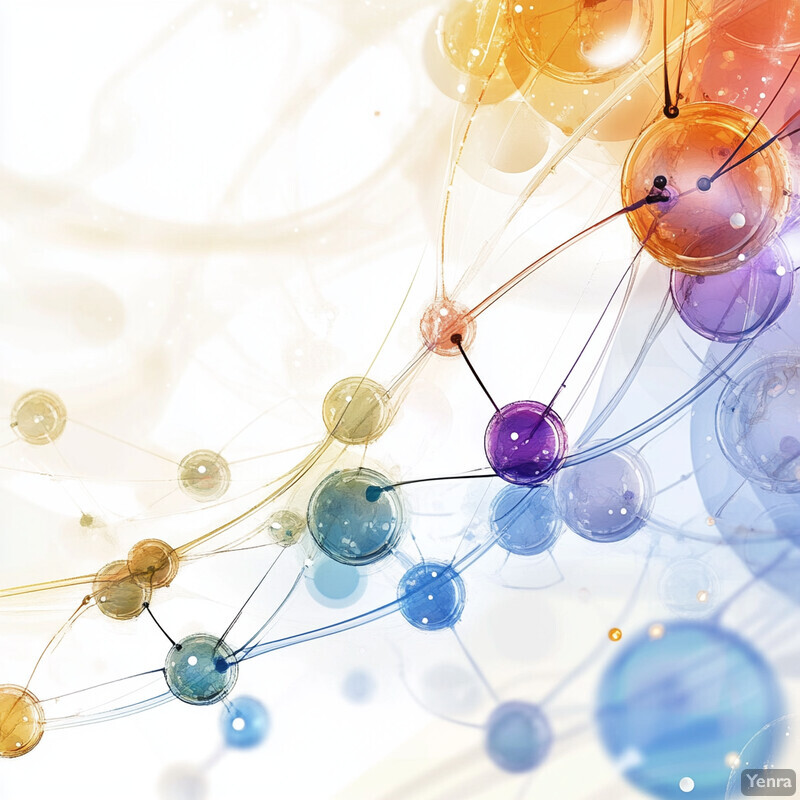 A visually striking representation of interconnected nodes and lines, evoking clustering and similarity-based discovery.