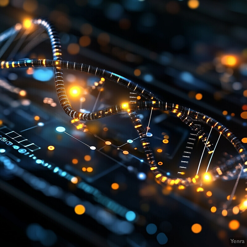 A detailed illustration of electronic circuitry, showcasing a network of interconnected wires and components.