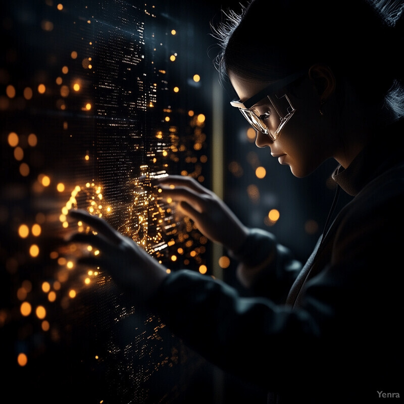 A woman is intently working on a computer in her home office.