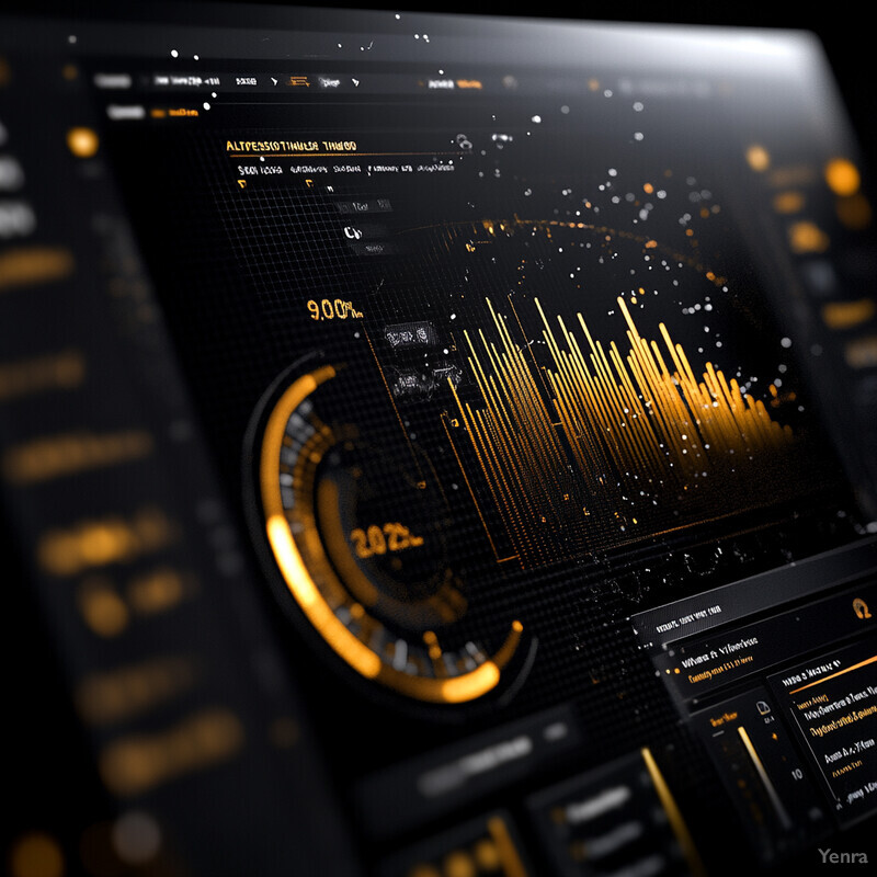 A computer-generated visual representation of data, likely related to finance or economics.