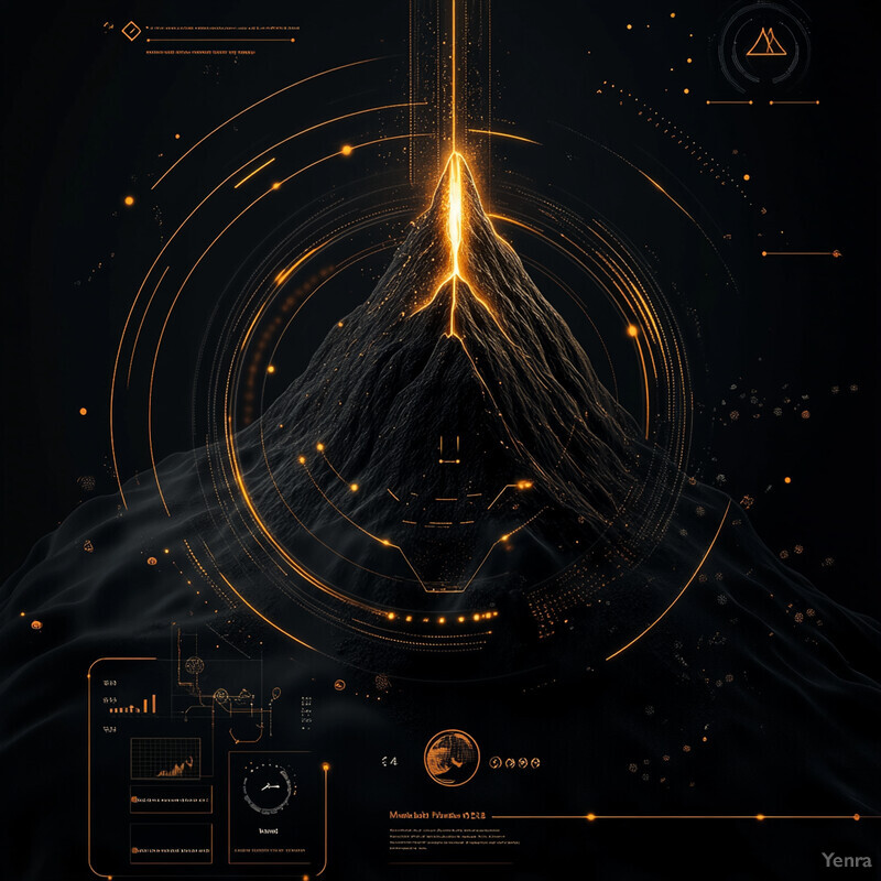 An infographic or graphic representation of volcanic activity monitoring data.