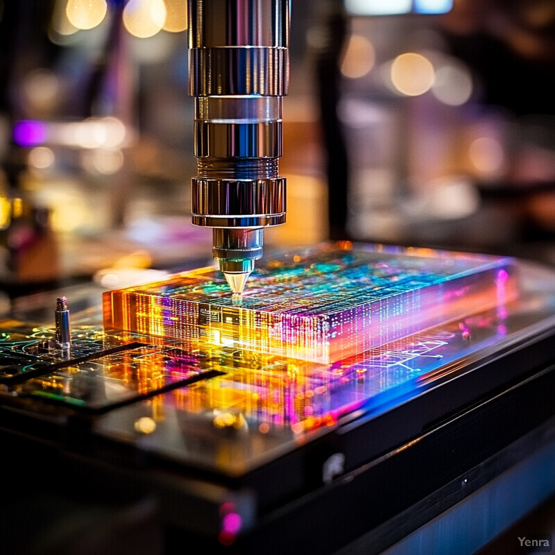 A neural architecture search for edge devices is depicted in an intricate setup featuring a large, rectangular device with multiple ports or connectors.