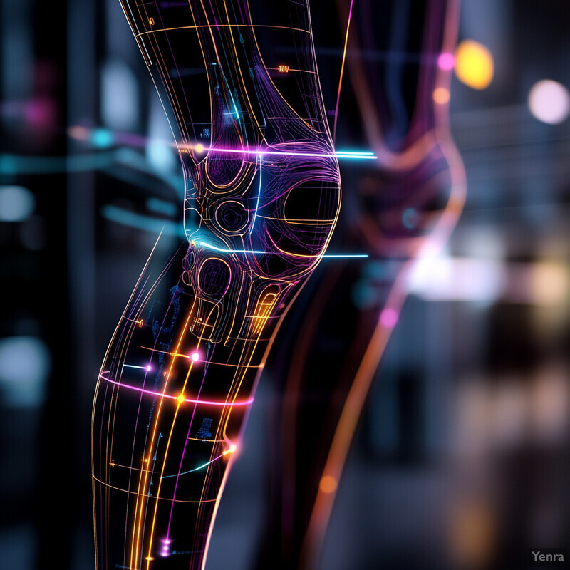 A high-fidelity joint angle estimation image showcasing a detailed representation of the knee joint.