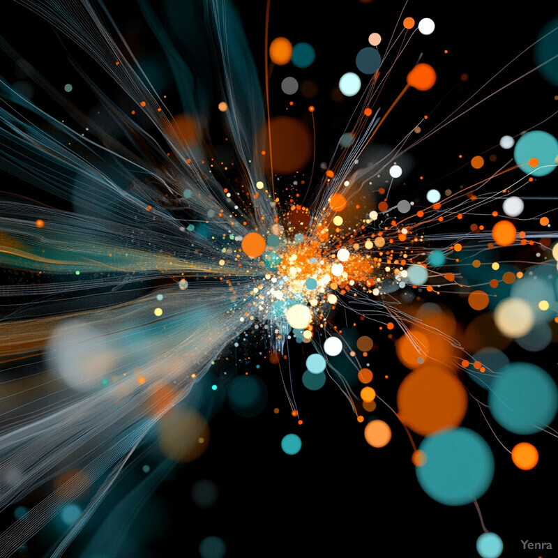 An abstract image representing the process of data reduction in machine learning, featuring various objects and elements that convey different aspects of the model.