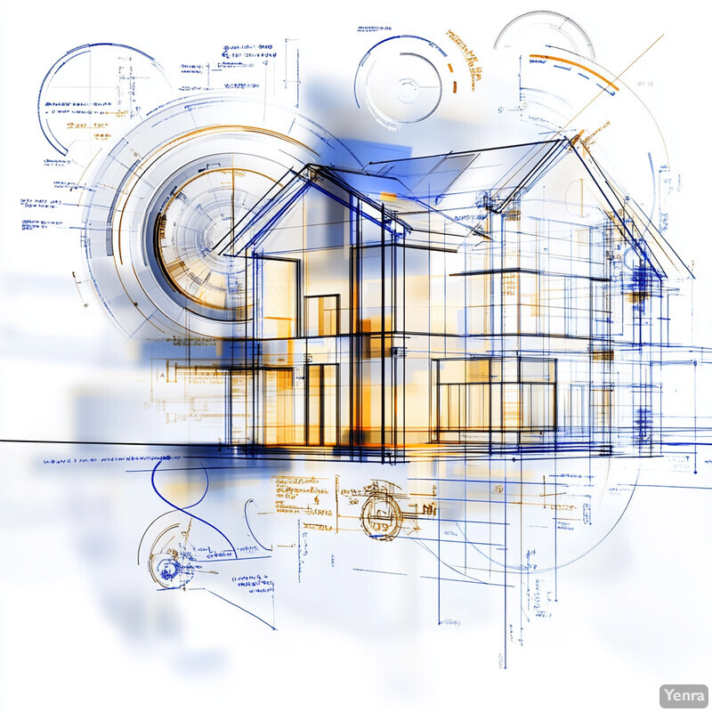 Architectural Blueprint of a House