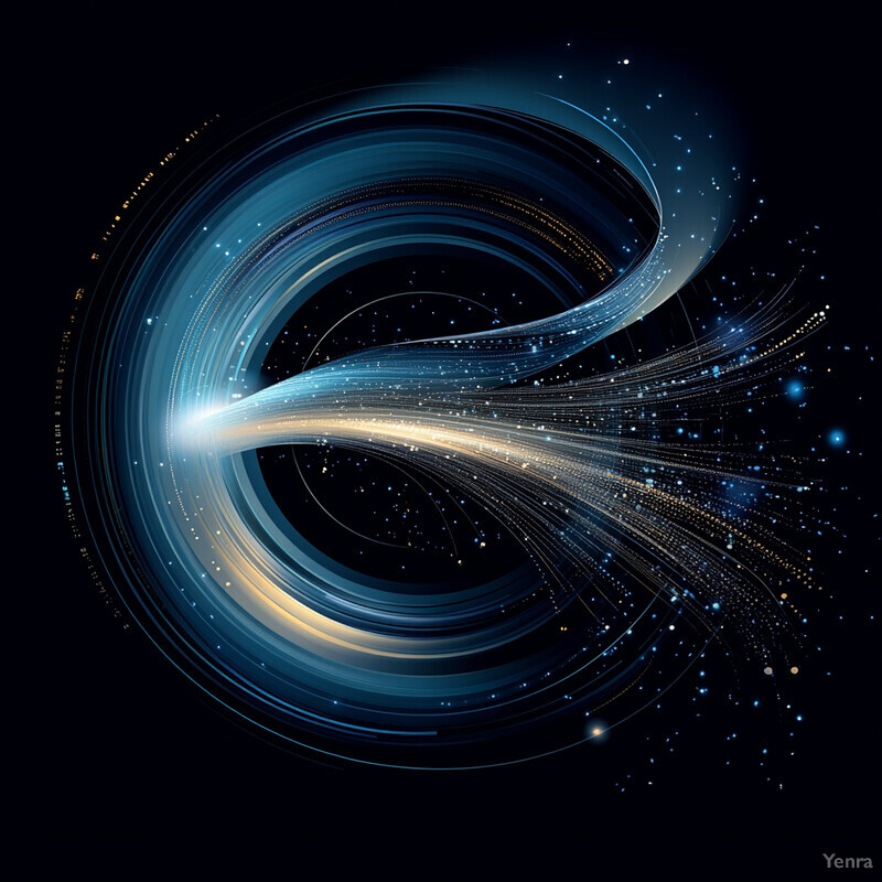 A visually striking representation of adaptive models with feedback loops, characterized by a harmonious blend of blue and gold hues.