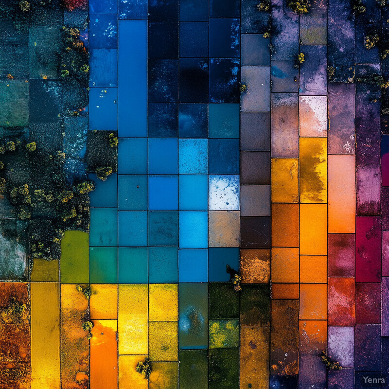 An aerial view of a diverse range of agricultural fields, showcasing the importance of sustainable farming practices in maintaining healthy ecosystems.