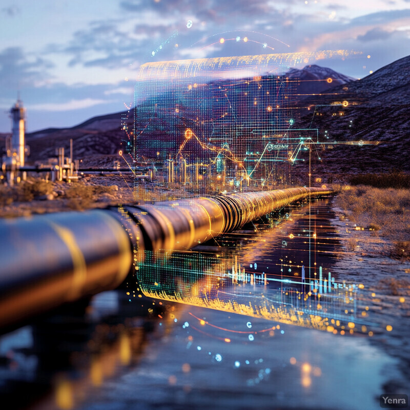 Predictive analytics for leak detection in an industrial setting.