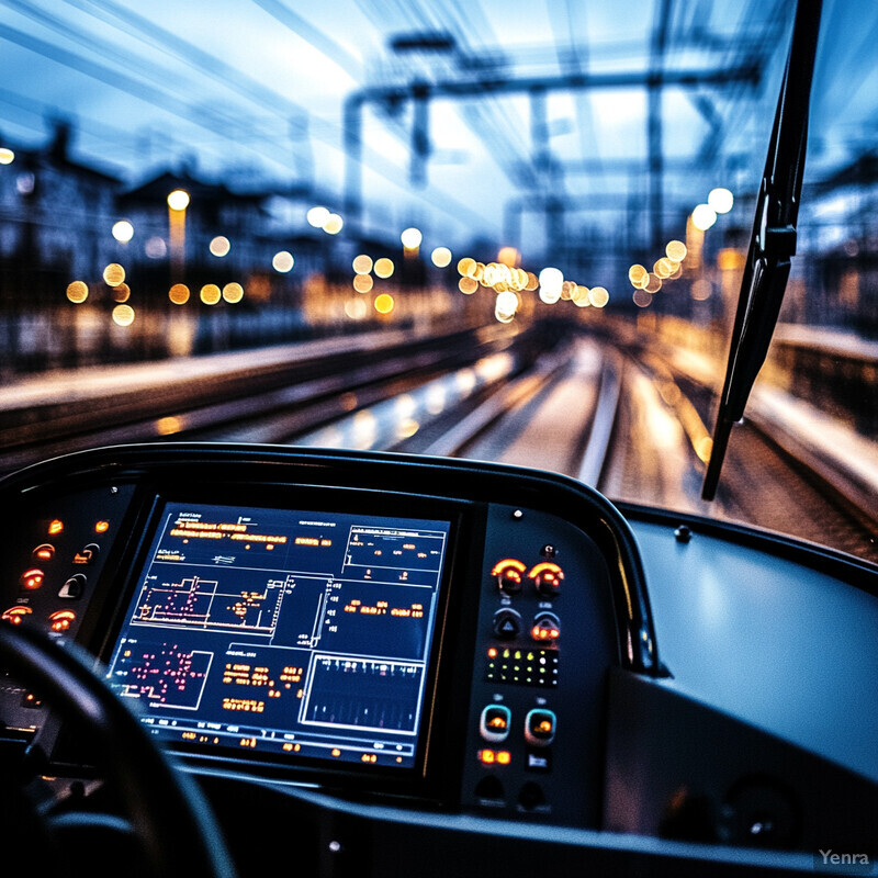 On-Board Edge Computing system for fault diagnosis in a train's control room.