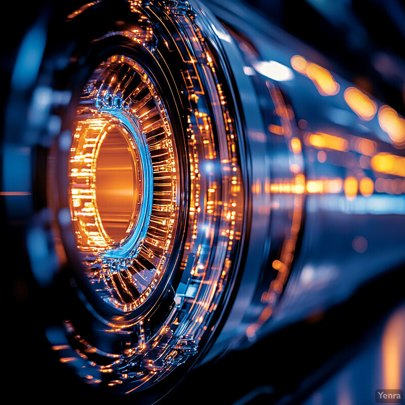 An artistic interpretation of a thermal imaging fault detection system, showcasing its complex internal mechanisms through a stylized and imaginative design.