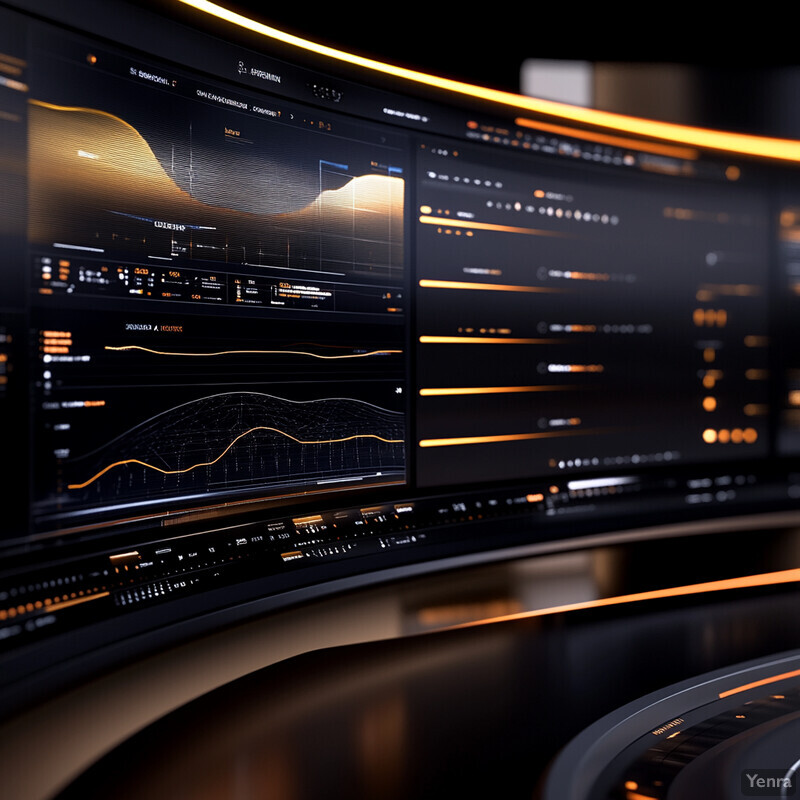 A dashboard for energy management and efficiency, displaying data visualizations to track energy usage patterns.