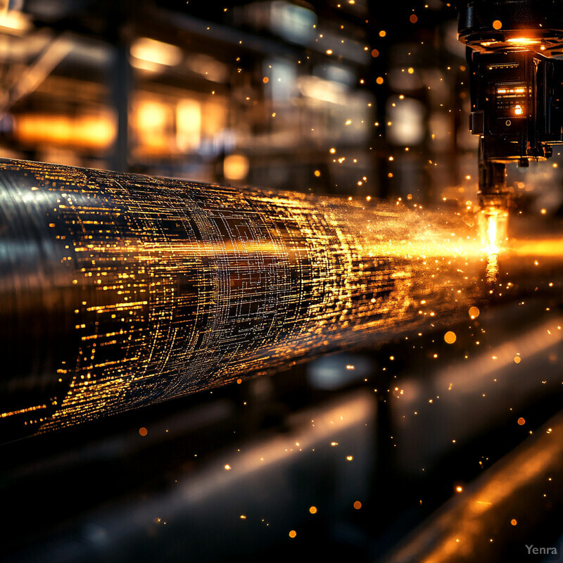 An Automated Defect Detection via Machine Vision system is in action, detecting defects with advanced technology and precision.