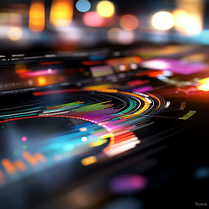 An abstract image representing risk scoring and audit readiness with various shapes and colors.