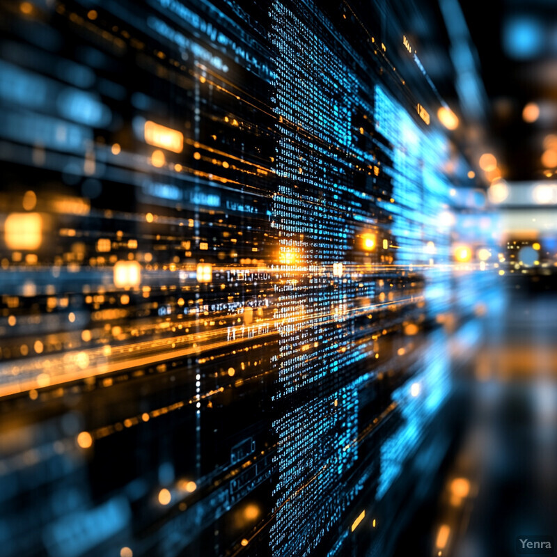 A complex and dynamic visual representation of data extraction for workflow integration, characterized by a blend of vibrant colors and intricate patterns.