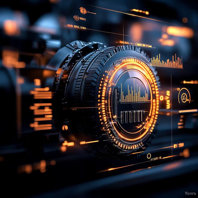 Advanced camera lens with predictive maintenance and fault diagnostics capabilities.