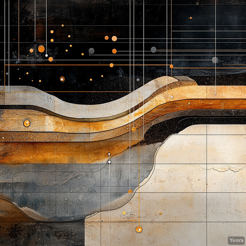 A visually striking representation of soil physics and hydraulic models with a black background and wavy lines in shades of brown that evoke the texture of sand or dirt.