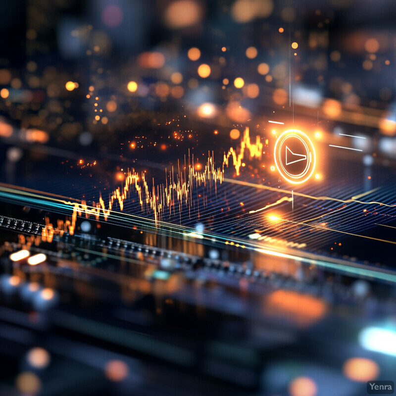 An abstract representation of data analysis or financial trends.