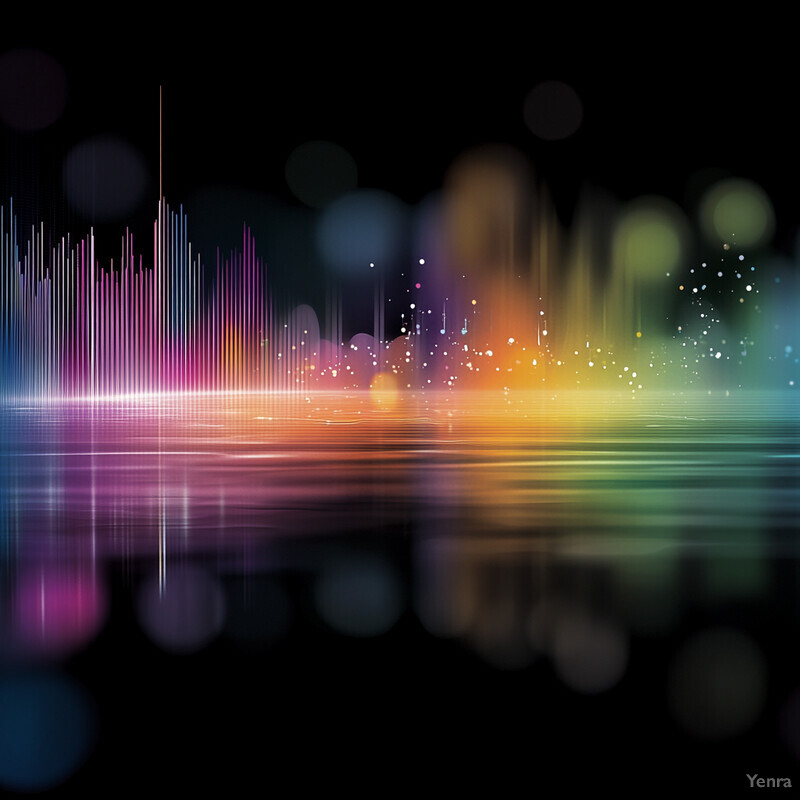 A colorful representation of sound waves